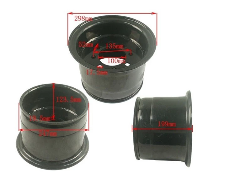 BYD Electric Forklift Parts 200*50-10, 8 Holes Wheel Rim